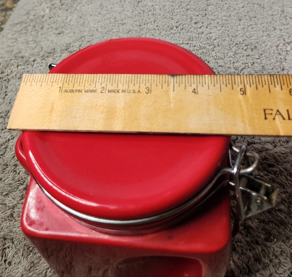 3 Red Kitchen Canisters - Picture 9 of 16